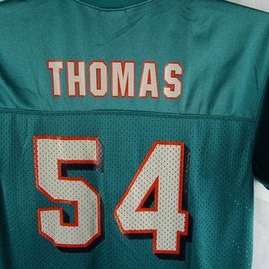 Vintage Zach Thomas #54 Miami Dolphins Jersey